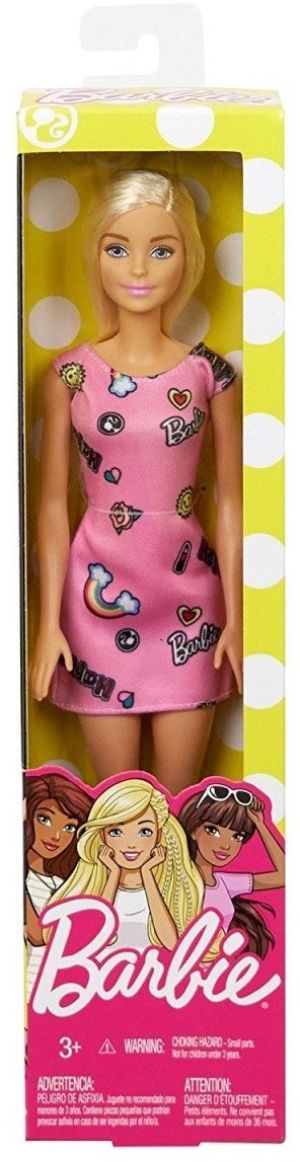 Lalka Barbie Mattel Barbie, różowa sukienka FJF13 (GXP-636331) 1