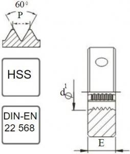 Fanar Narzynka G 3/4" DIN-24231 (A) HSSE INOX (N2-188001-3135) 2