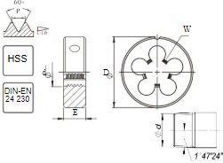 Fanar Narzynka NPT 1" -11.1/2 DIN-24230 HSS 800 (N1-121001-4639) 2