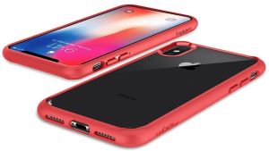 Spigen Ultra Hybrid do iPhone X red 6