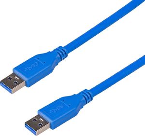 Kabel USB Akyga USB-A - USB-A 1.8 m Niebieski (AK-USB-14) 1