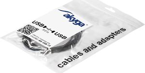 Kabel USB Akyga USB-A - USB-A 3 m Czarny (AK-USB-19) 3