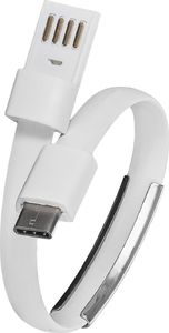 Kabel USB Akyga USB-A - USB-C 0.23 m Biały (AK-AD-47) 3