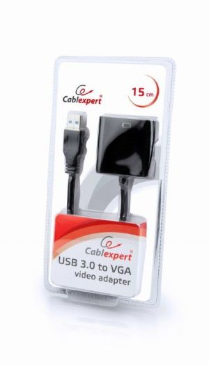Adapter USB Gembird USB - VGA Czarny  (AB-U3M-VGAF-01) 2