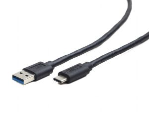 Kabel USB Gembird USB-A - USB-C 0.5 m Czarny (CCP-USB3-AMCM-0.5M) 3