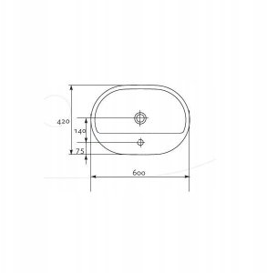 Umywalka Cersanit Pozostały Cersanit K11-2242 - K11-2242 5