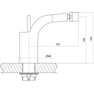 Przycisk spłukujący Cersanit Bateria bidetowa Luvio (S951-017) 7