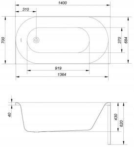 Wanna Cersanit Cersanit S301-250 - S301-250 3