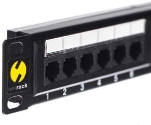 NetRack Patch panel 19'' 24-porty Kat. 5e UTP Czarny (104-05) 2