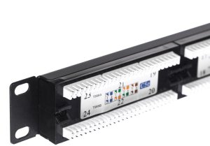 NetRack Patch panel 19'' 24-porty Kat. 5e UTP Czarny (104-05) 4