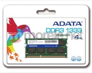 Pamięć do laptopa ADATA DDR3 SODIMM 4GB 1333MHz CL9 (AD3S1333C4G9-R) 3