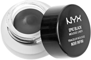 NYX Eyeliner w kremie Epic Black Mousse Liner EBML01 Black 3g 1