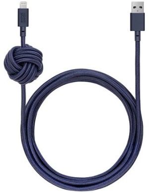 Kabel USB Native Union Wtyczka prosta USB-A - 3 m Granatowy (NCABLE-KV-L-MAR) 1