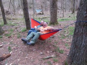 Ticket To The Moon Hamak dwuosobowy Original Hammock Burgundy/Dark Yellow 320x200cm (TMO3437) 7