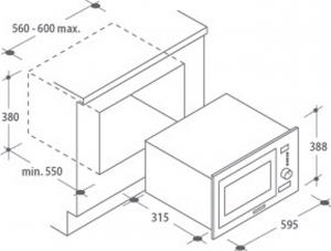 Kuchenka mikrofalowa Candy MIC25GDFX 2