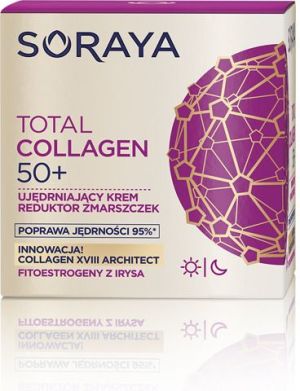 Soraya Total Collagen 50+ Krem ujędrniający - reduktor zmarszczek na dzień i noc 50ml 1