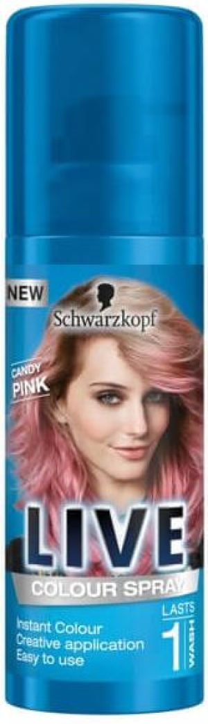Schwarzkopf Live Spray koloryzujący do włosów Candy Pink 120 ml 1
