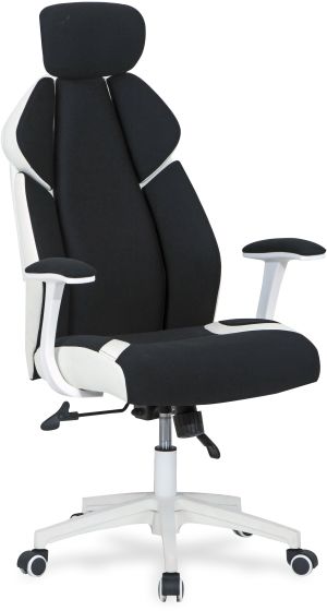 Krzesło biurowe Halmar Chrono Czarno-biały 1