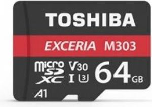 Karta Toshiba Exceria M303 MicroSDXC 64 GB Class 10 UHS-I/U3  (THN-M303R0640E2) 1