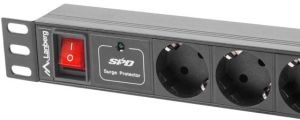 Lanberg Listwa zasilająca PDU 19" 1U 7x Schuko 2m (PDU-07F-0200-BK) 3