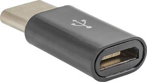 Adapter USB Akyga USB-C - MicroUSB Czarny  (AK-AD-46) 2