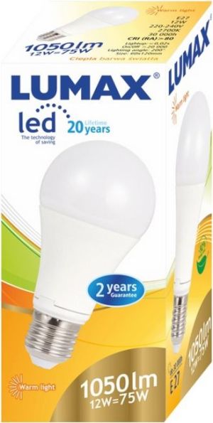 BestService Żarówka LED Lumax 12W E27 1050lm ciepła (LL081P) 2