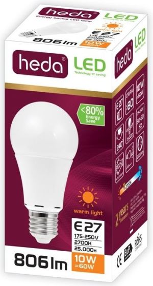 BestService Żarówka LED LUMAX 10W A60 E27 HEDA 806lm (HD101) 2