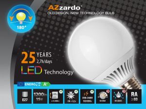 Azzardo Żarówka Globe LED 15W E27 (LL127151) 2
