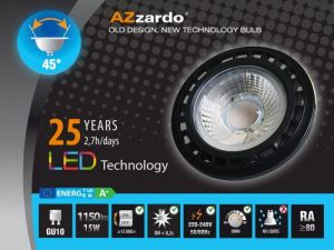 Azzardo Żarówka LED ES111 BK 15W GU10 (LL110151) 2