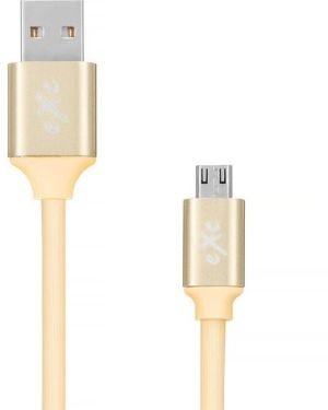 Kabel USB eXc  micro USB B(M) 5-pin, 2m, złoty (5901687938837) 1