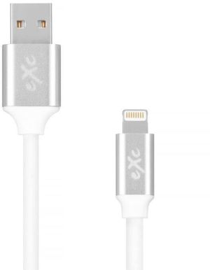 Kabel USB eXc  Lightning 8-pin 0.9m, biały (5901687938653) 1