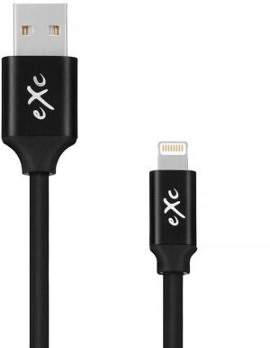Kabel USB eXc  Lightning 8-pin, 2m, czarny (5901687938691) 1