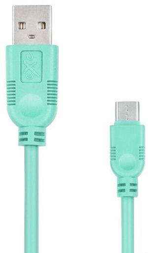 Kabel USB eXc  USB-A - microUSB 2 m Zielony (5901687939391) 1