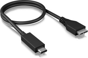 Kabel USB Icy Box Typ C -> USB Micro-B, 0.5m (IB-CB001a) 1