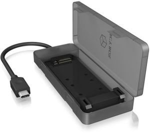 Kieszeń Icy Box IcyBox Obudowa Zewnętrzna na dysk M.2 SATA SSD, USB 3.1 Type-C (IB-185M2) 1