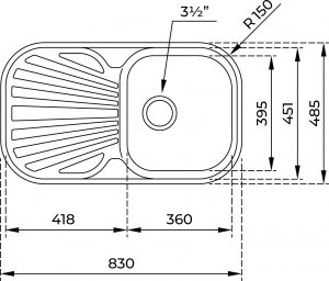 Zlewozmywak Teka Stylo 1C 1E CN stal polerowana (10107021) 3