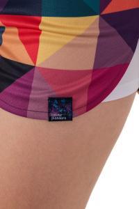 Colour Pleasure Spodenki damskie CP-020 12 fioletowo-żółte r. XS-S 5