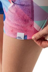 Colour Pleasure Spodenki damskie CP-020 14 niebiesko-czerwone r. XS-S 4