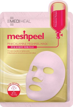 MEDIHEAL Meshpeel Pinkcalamine Maska oczyszczająca z pudrem kalaminowym 17g 1