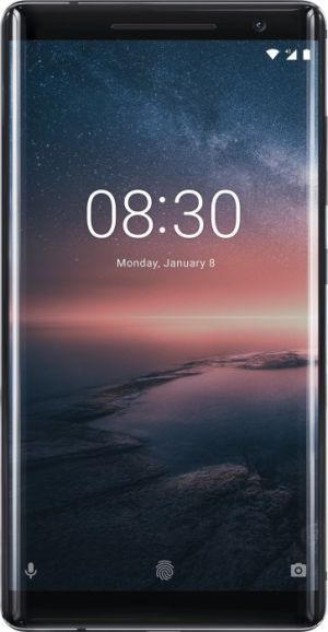 Smartfon Nokia 8 Sirocco 128 GB Czarny  (Nokia 8 Sirocco SS Black 6/128GB) 2