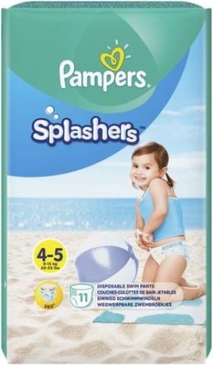 Pieluszki Pampers Splashers 4-5, 9-15 kg, 11 szt. 1