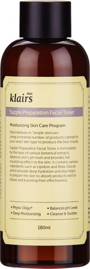 Klairs Supple Preparation Facial Toner Nawilżający tonik do twarzy 180ml 1