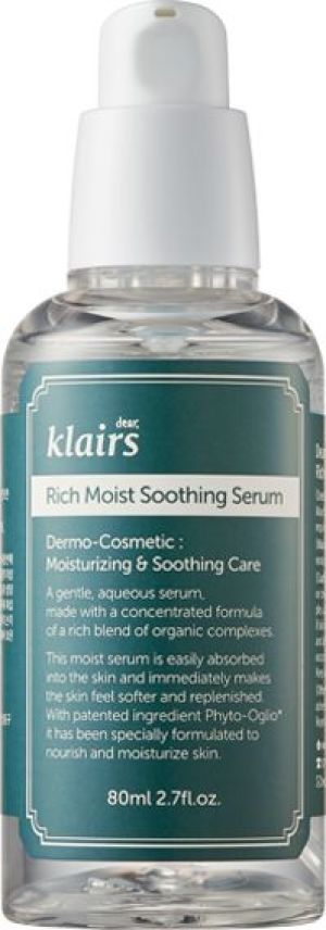 Klairs Rich Moist Soothing Serum, Serum nawilżające, redukujące zmarszczki 80 ml 1