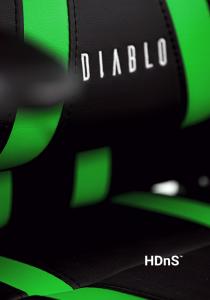 Fotel Diablo Chairs X-One Czarno-zielony 9