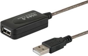 Kabel USB Savio USB-A - USB-A 10 m Czarny (SAVIO CL-130) 1