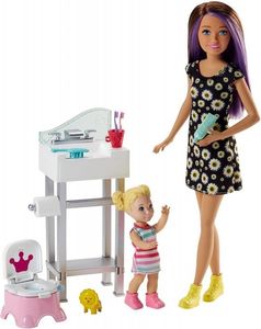 Lalka Barbie Mattel Barbie opiekunka zestaw z lalką (FJB01/FHY97) 1