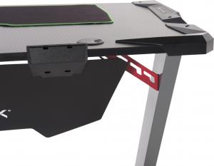 Biurko Ultradesk Space Szare 113 cmx61 cm Aluminium 4