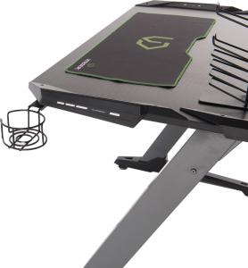 Biurko Ultradesk Space Szare 113 cmx61 cm Aluminium 14