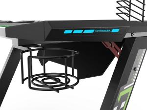 Biurko Ultradesk Space Szare 113 cmx61 cm Aluminium 21
