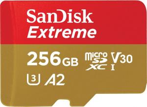 Karta SanDisk Extreme MicroSDXC 256 GB Class 10 UHS-I/U3 A2 V30 (SDSQXA1-256G-GN6MA) 1
